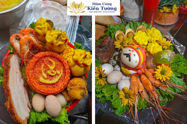 mâm lễ cúng vía Thần Tài mâm lễ cúng vía Thần Tài