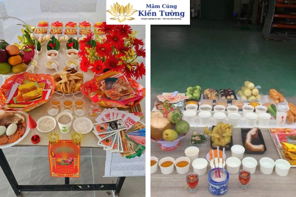 Hình ảnh mâm cúng khai trương Kiến Tường setup ở quận 4 Hình ảnh mâm cúng khai trương Kiến Tường setup ở quận 4