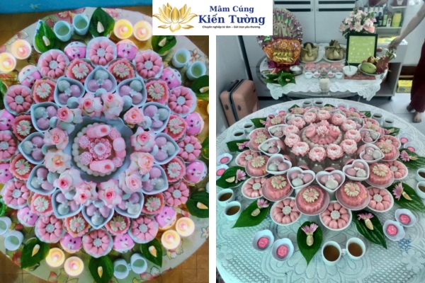 Chi tiết mâm cúng căn 9 tuổi cho bé gái tại Kiến Tường. Chi tiết mâm cúng căn 9 tuổi cho bé gái tại Kiến Tường.