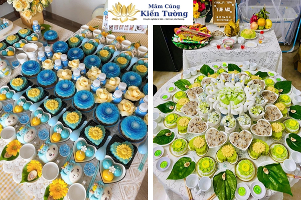 Mâm lễ vật cúng căn cho bé 6 tuổi Mâm lễ vật cúng căn cho bé 6 tuổi