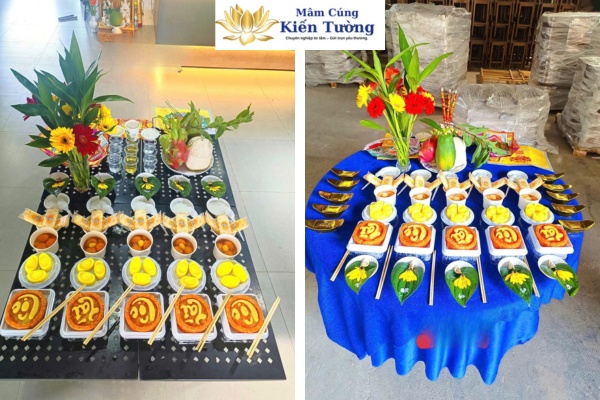 Mâm cúng động thổ chay Mâm cúng động thổ chay