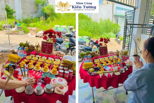 Hình ảnh mâm cúng động thổ Hình ảnh mâm cúng động thổ