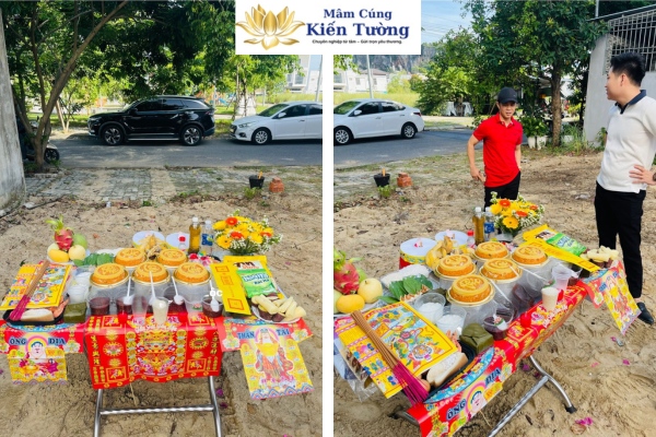 Hình ảnh mâm cúng động thổ Hình ảnh mâm cúng động thổ