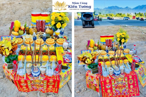 Hình ảnh mâm cúng động thổ Hình ảnh mâm cúng động thổ