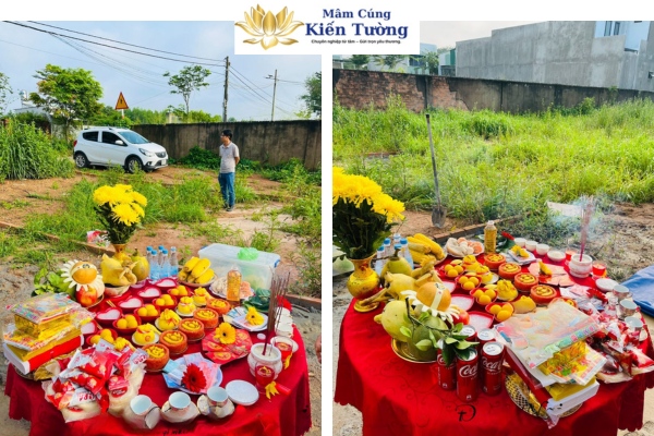 Hình ảnh mâm cúng động thổ Hình ảnh mâm cúng động thổ