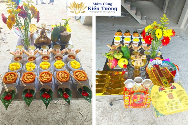 Hình ảnh mâm cúng động thổ Hình ảnh mâm cúng động thổ
