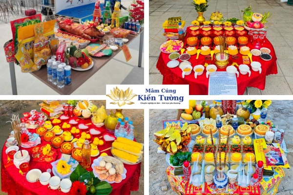 Hình ảnh mâm cúng động thổ Hình ảnh mâm cúng động thổ