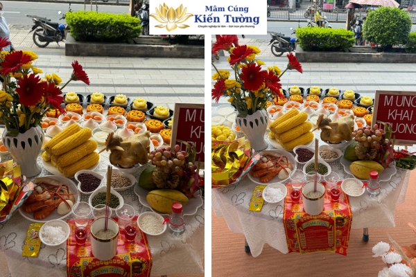 Mâm cúng khai trường shop quần áo gồm những gì???