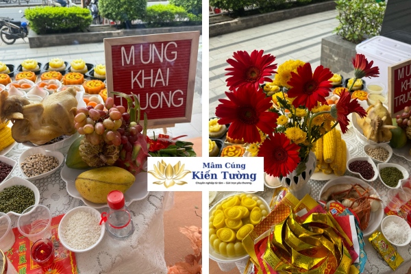 Dịch vụ mâm cúng khai trương shop quần áo của Mâm Cúng Kiến Tường