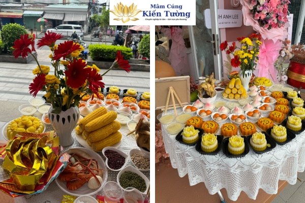 Giới thiệu tổng quan về mâm cúng khai trương shop quần áo.