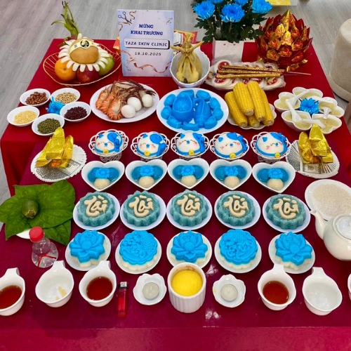 Mâm cúng khai trương spa