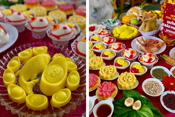 Cách sắp xếp và trình bày mâm cúng buôn bán đúng phong thủy.