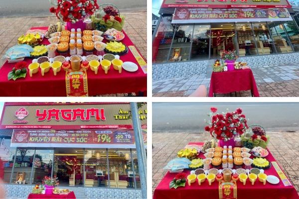 Mâm cúng khai trương nhà hàng