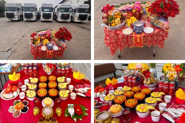 Mâm cúng khai trương xe tải