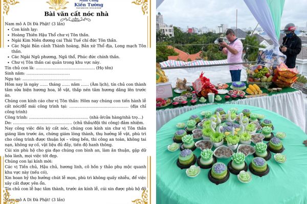 Văn khấn lễ cất nóc nhà