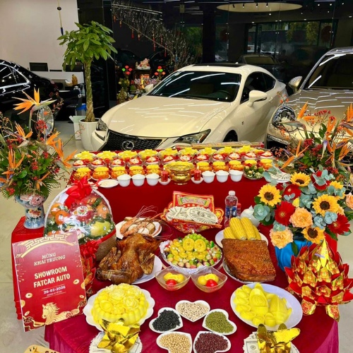 Mâm cúng khai trương công ty