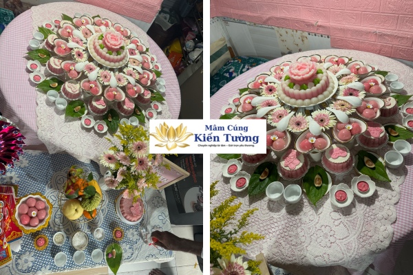 Lý do ba mẹ nên chọn mâm cúng thôi nôi chay cho bé gái của Kiến Tường.