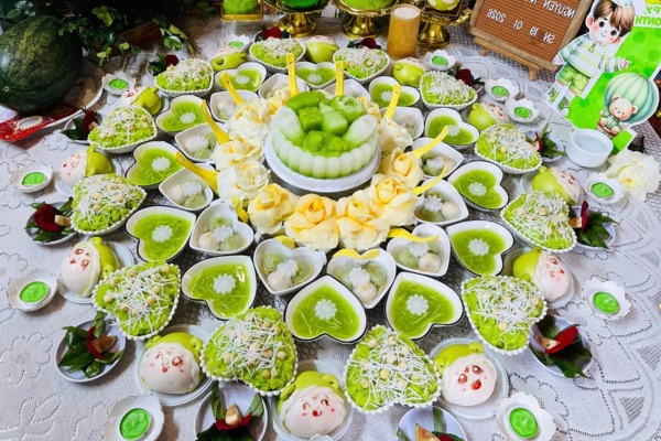 Hình ảnh mâm cúng thôi nôi cho bé