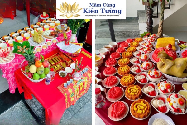 Mâm cúng tất niên cửa hàng