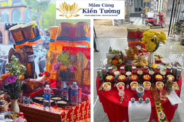 Giới thiệu mâm cúng tất niên cửa hàng của Kiến Tường.